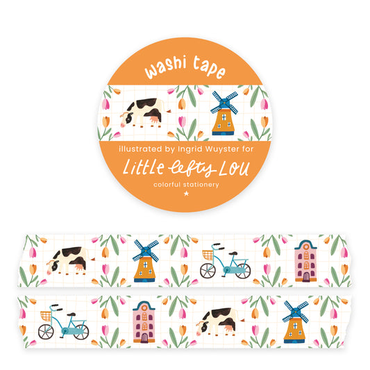 Dutch Bike Ride Washi Tape - Little Lefty Lou