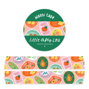 Fruit Stickers Washi Tape - Little Lefty Lou