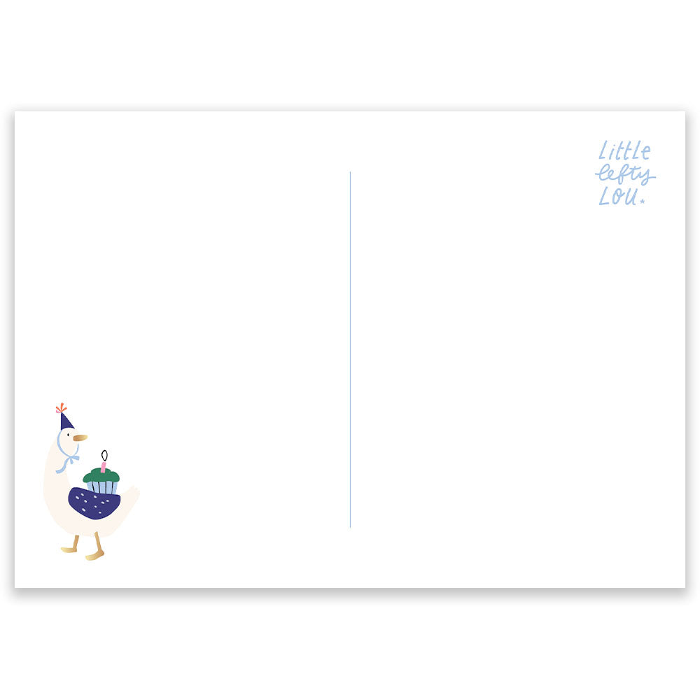 Happy Birthday Goose Postcard - Little Lefty Lou