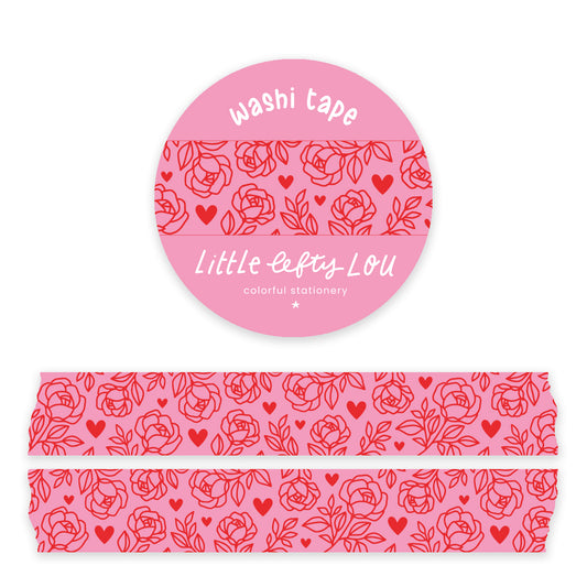 Hartjes en Rozen Washi Tape