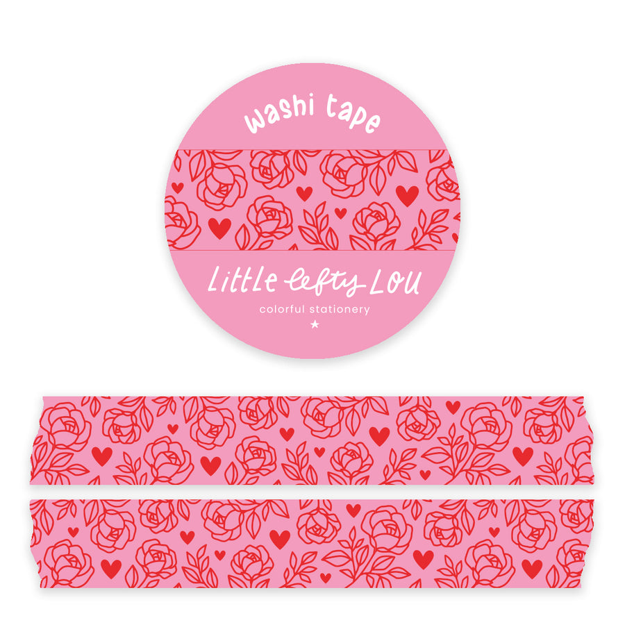 Hartjes en Rozen Washi Tape - Little Lefty Lou