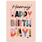 Hooray Happy Birthday Postcard - Little Lefty Lou