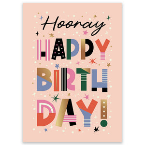 Hooray Happy Birthday Postcard - Little Lefty Lou