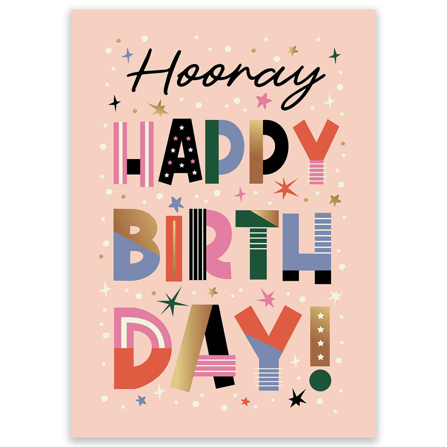 Hooray Happy Birthday Postcard - Little Lefty Lou