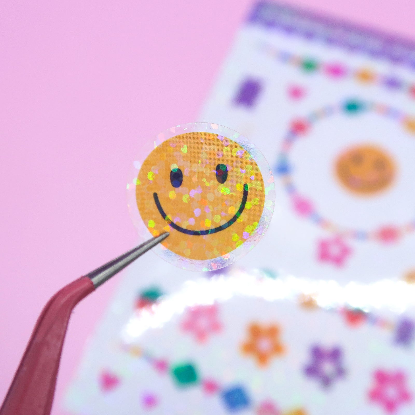 Holo Glitter Friendship Bracelet Stickers (S028) - Little Lefty Lou