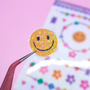Holo Glitter Friendship Bracelet Stickers (S028) - Little Lefty Lou