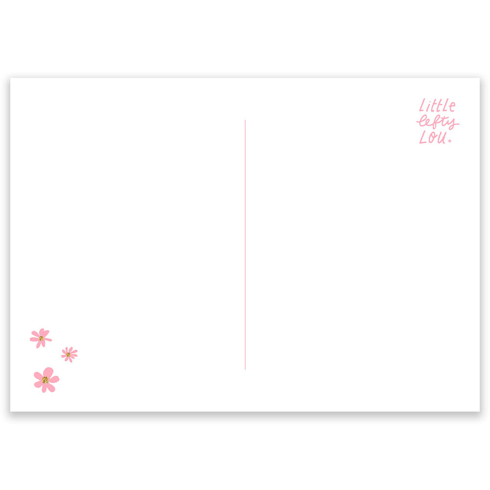 Let's Eat Cake Birthday Postcard - Little Lefty Lou