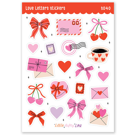 Love Letters Stickers (S040) - Little Lefty Lou