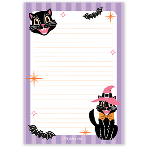 A5 Vintage Halloween Notepad Double Sided