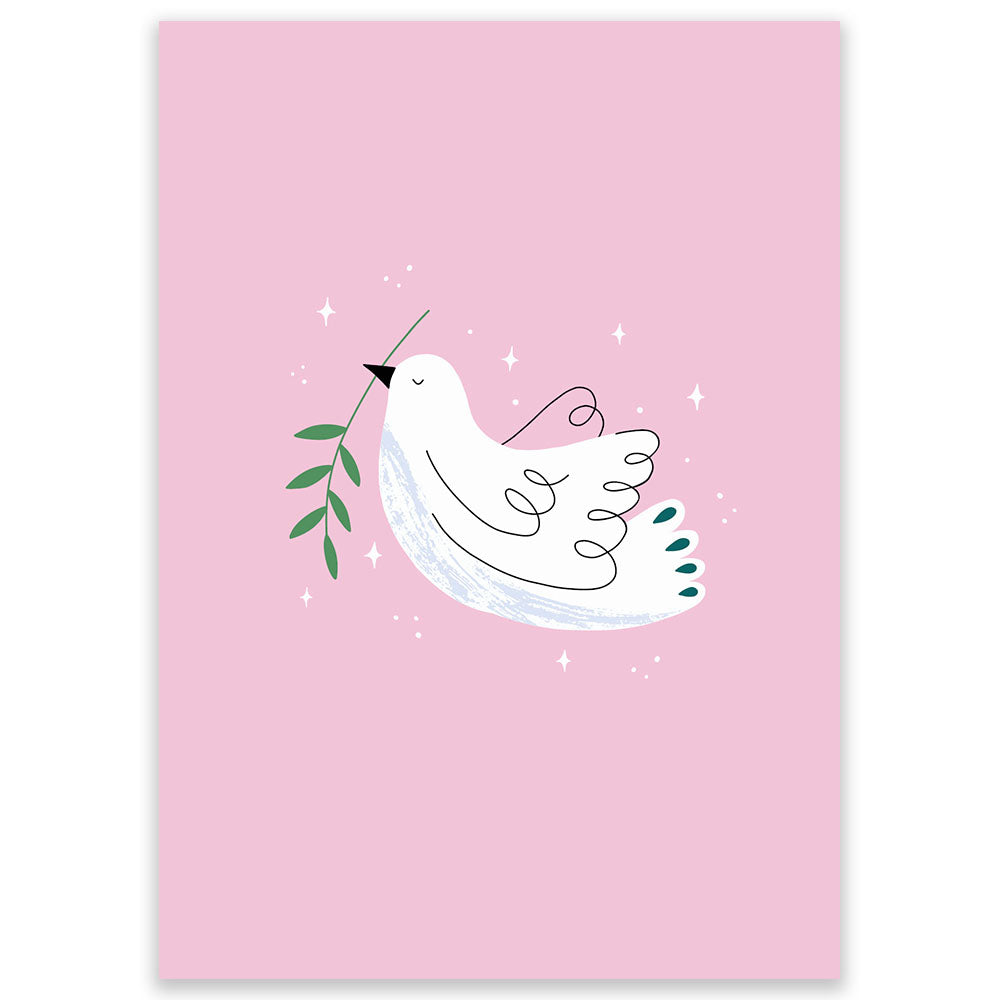 Peace Dove Postcard - Little Lefty Lou