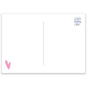 Perfect Is Boring Postcard - Little Lefty Lou