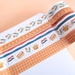 Oranje Grid Washi Tape - Little Lefty Lou