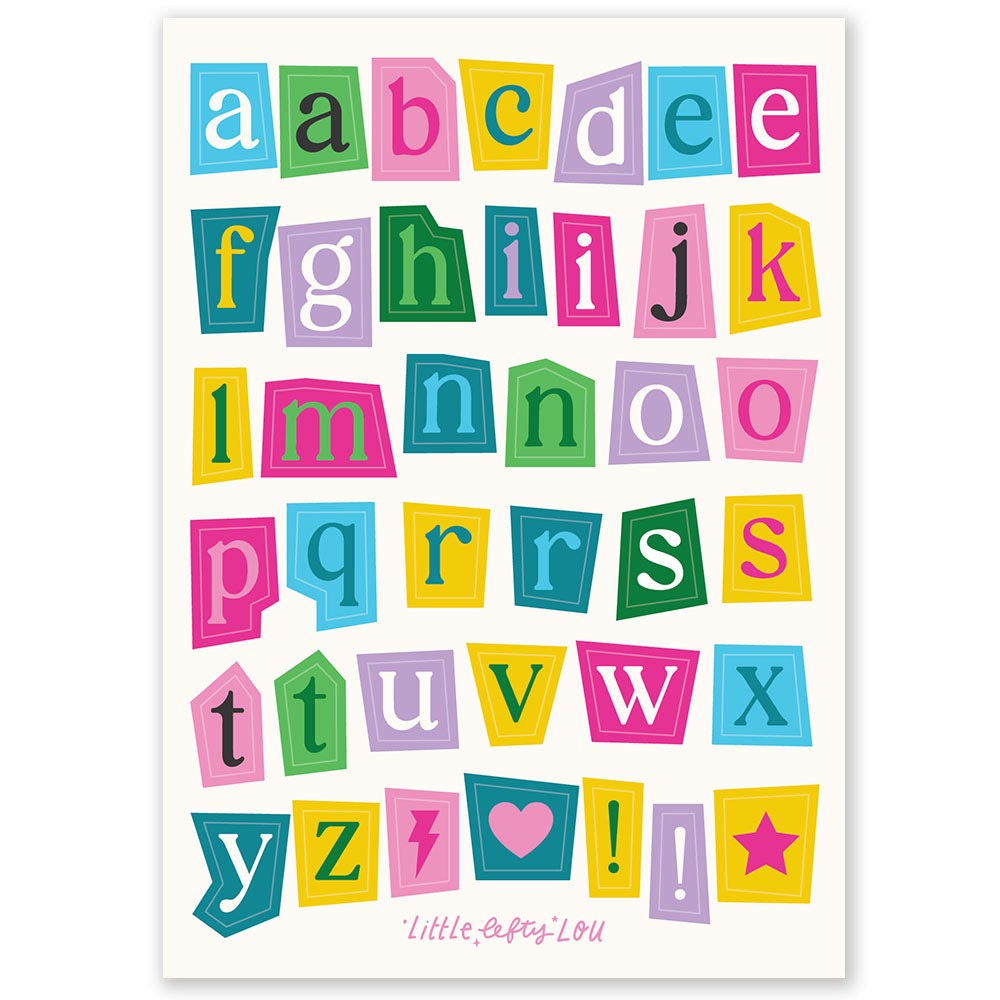 Ransom Note Sticker Set - 5 Sheets (S041) - Little Lefty Lou