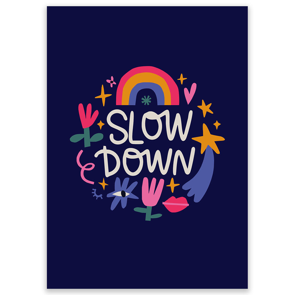 Slow Down Postcard - Little Lefty Lou