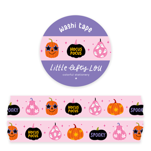Pink Spoopy Pumpkins Washi Tape