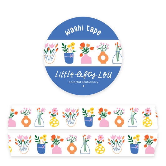 Flower Vases Washi Tape - Little Lefty Lou