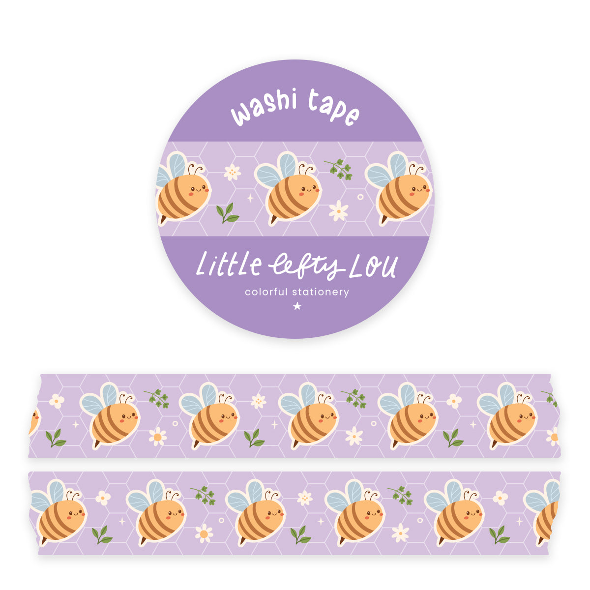 Bumble Bees Washi Tape - Little Lefty Lou