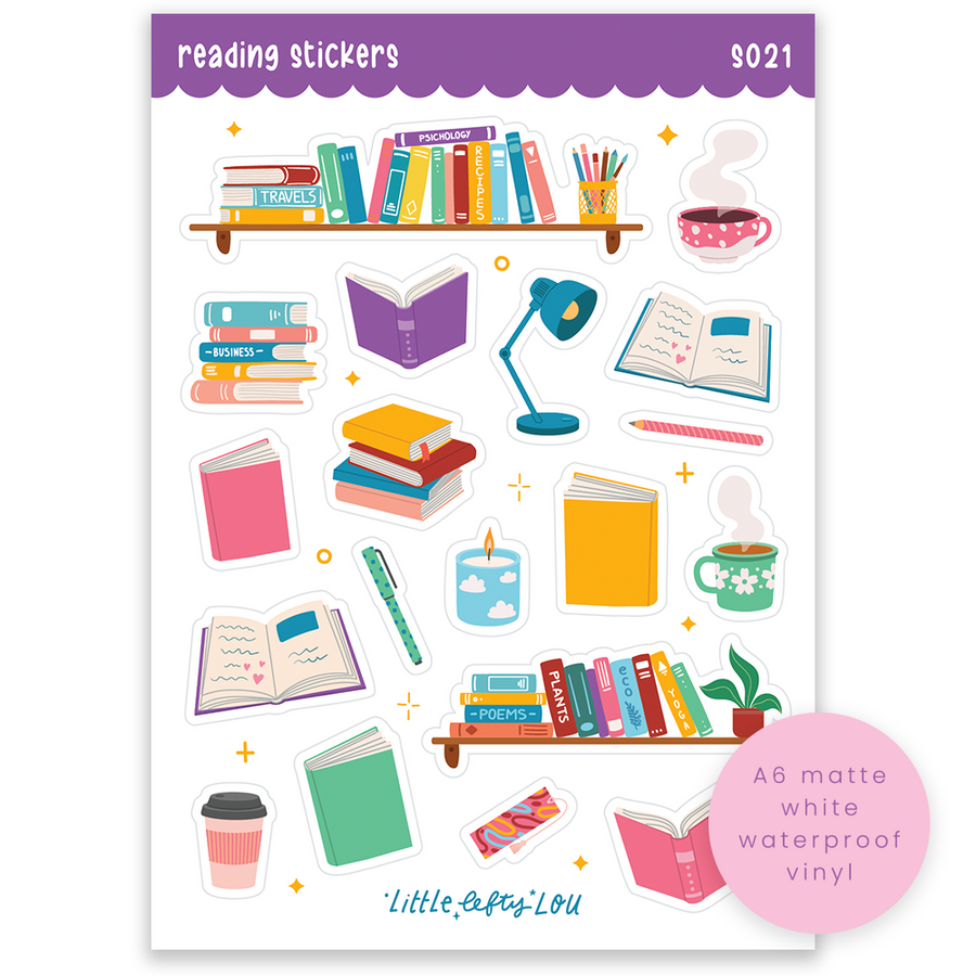 A6 Reading Sticker Sheet (S021)