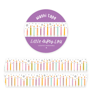Birthday Candles Washi Tape - Little Lefty Lou
