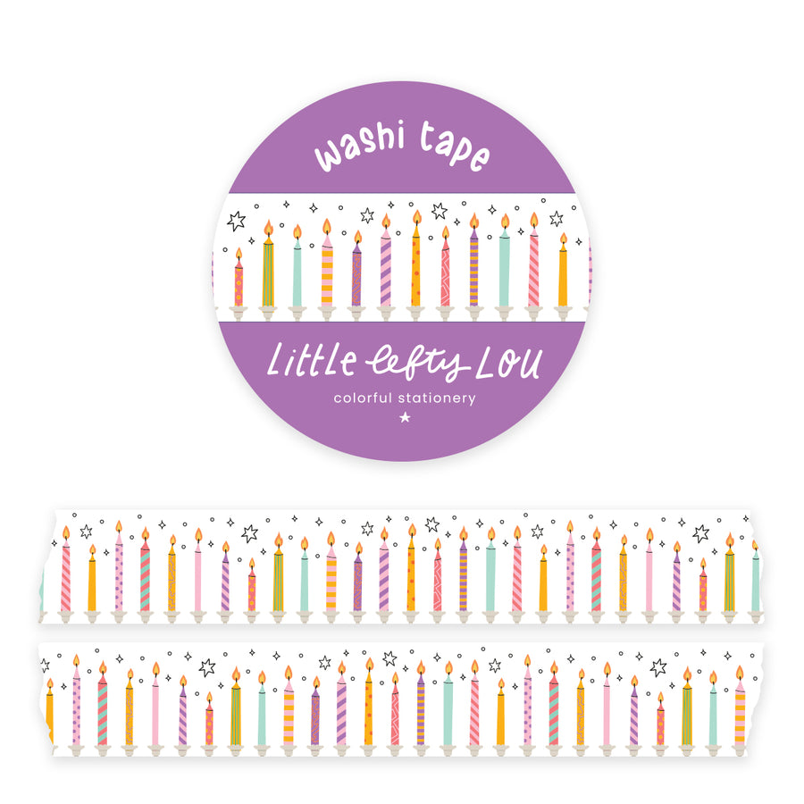 Birthday Candles Washi Tape - Little Lefty Lou
