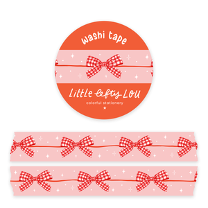 Gingham Bow Garland Washi Tape