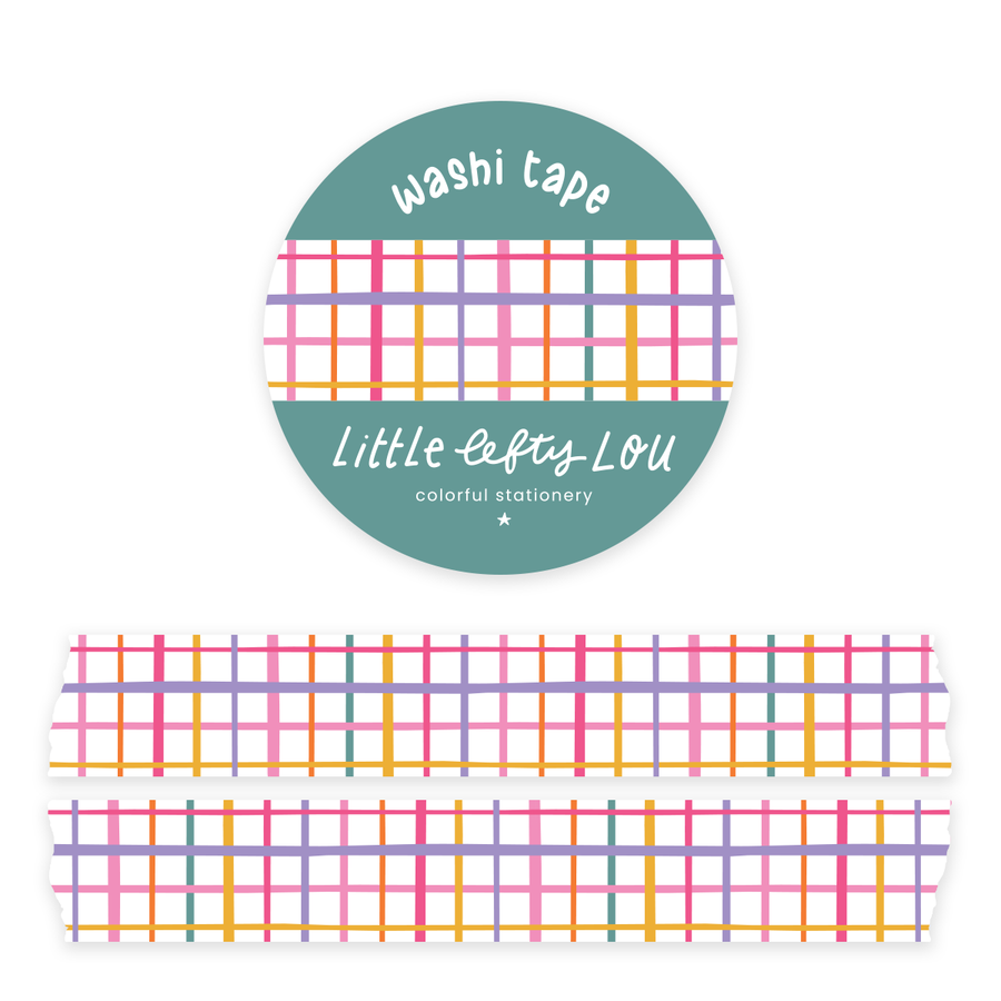 Colorful Grid Washi Tape