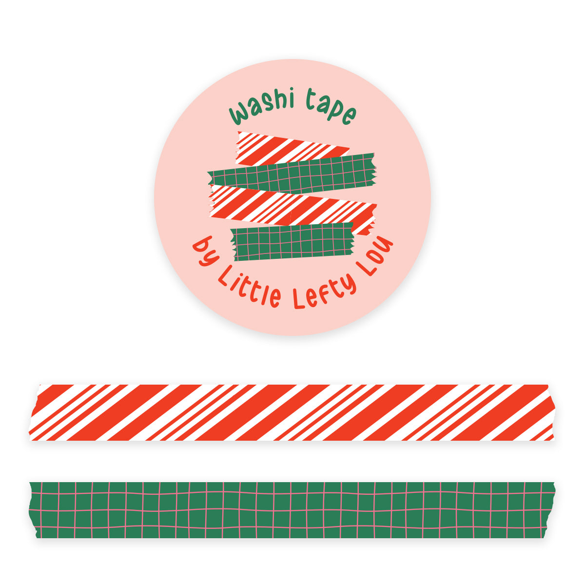 Christmas Basics - 2 Slim Washi Tapes - Little Lefty Lou