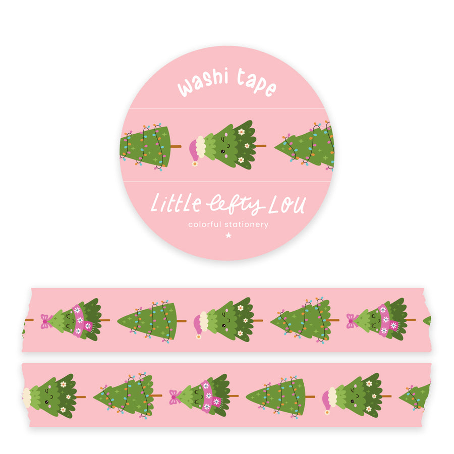 Christmas Trees Vertical Washi Tape - Little Lefty Lou