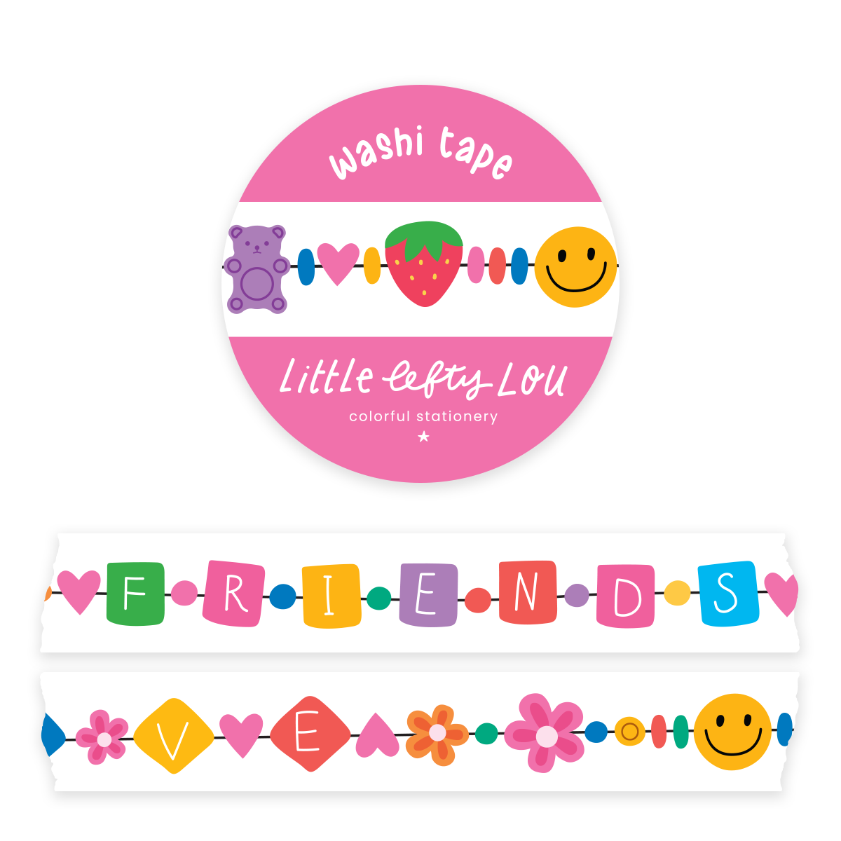 Friendship Bracelet Washi Tape - Little Lefty Lou