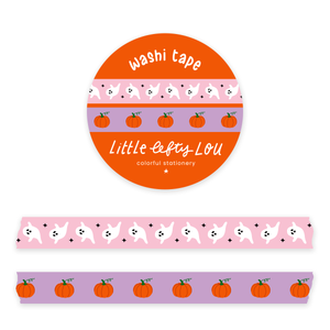 Ghost And Pumpkins - 2 Slim Washi Tapes