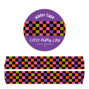 Halloween Checkered Washi Tape