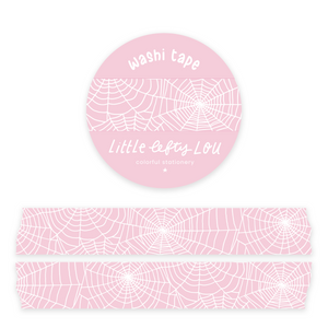 Spiderweb Pink Washi Tape - Little Lefty Lou