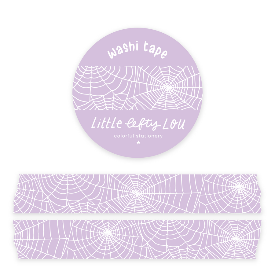 Spiderweb Purple Washi Tape - Little Lefty Lou
