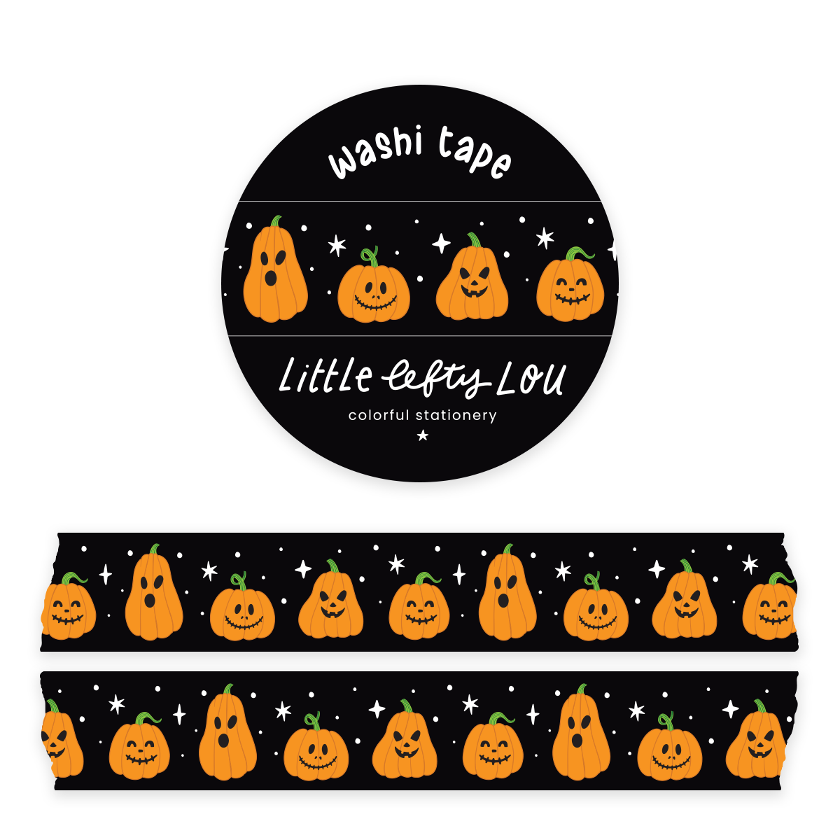 Jack-o'-lanterns Washi Tape - Little Lefty Lou