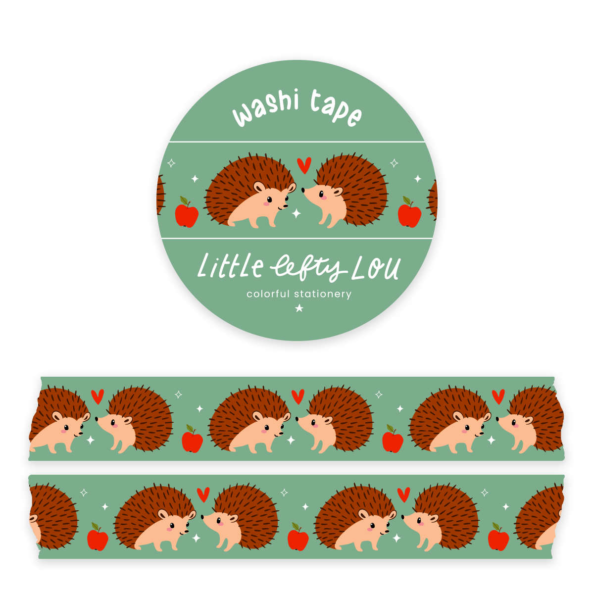 Hedgehogs Washi Tape