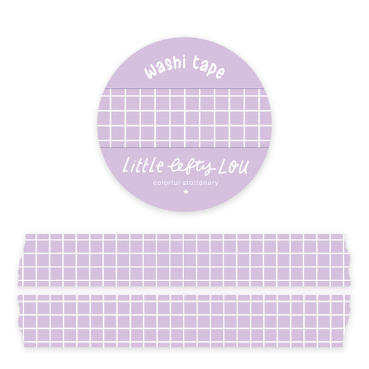 Lilac Grid Washi Tape