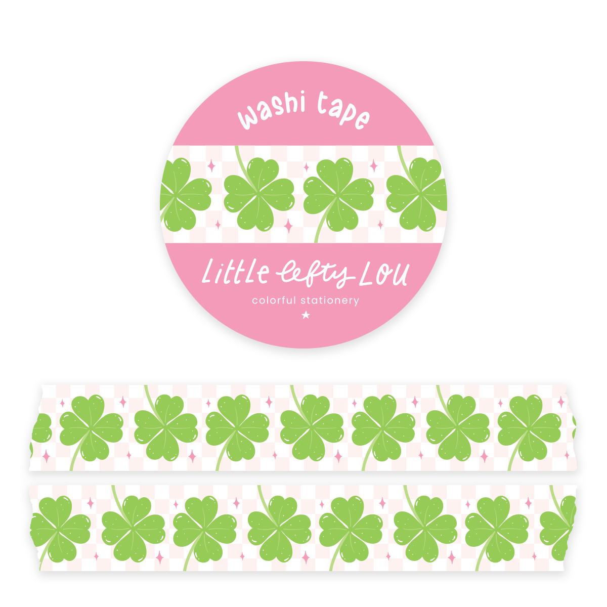 Lucky Clover Washi Tape - Little Lefty Lou