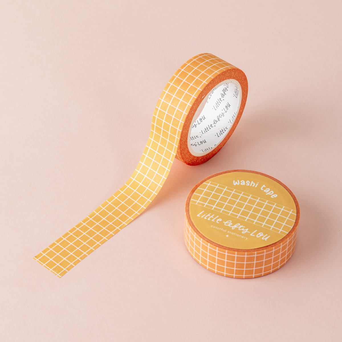 Yellow Grid Washi Tape