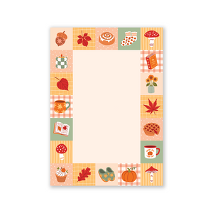 A6 Fall Patchwork Notepad