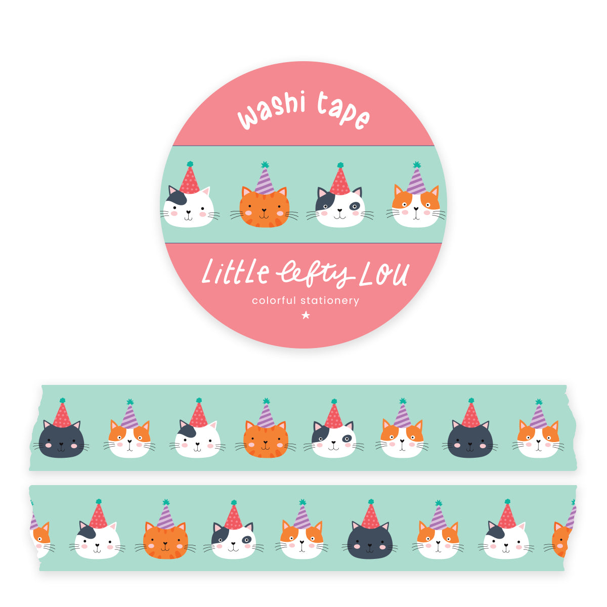 Oepsie - Party Cats Washi Tape