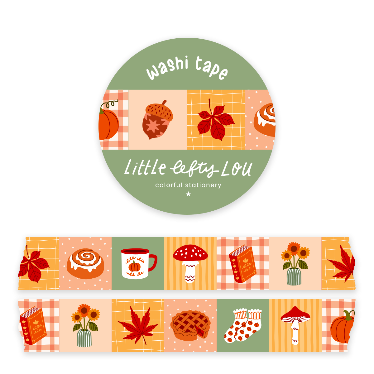 Fall Patchwork Washi Tape