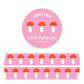 Pink Mushrooms Washi Tape