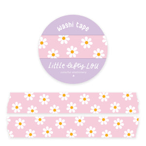 Pink Daisies Washi Tape - Little Lefty Lou