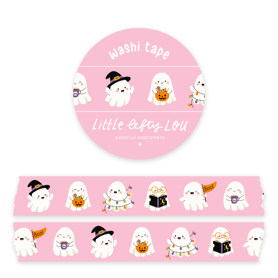 Pink Ghosts Washi Tape