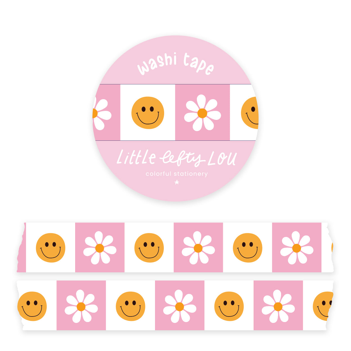 Smiley & Daisy Washi Tape