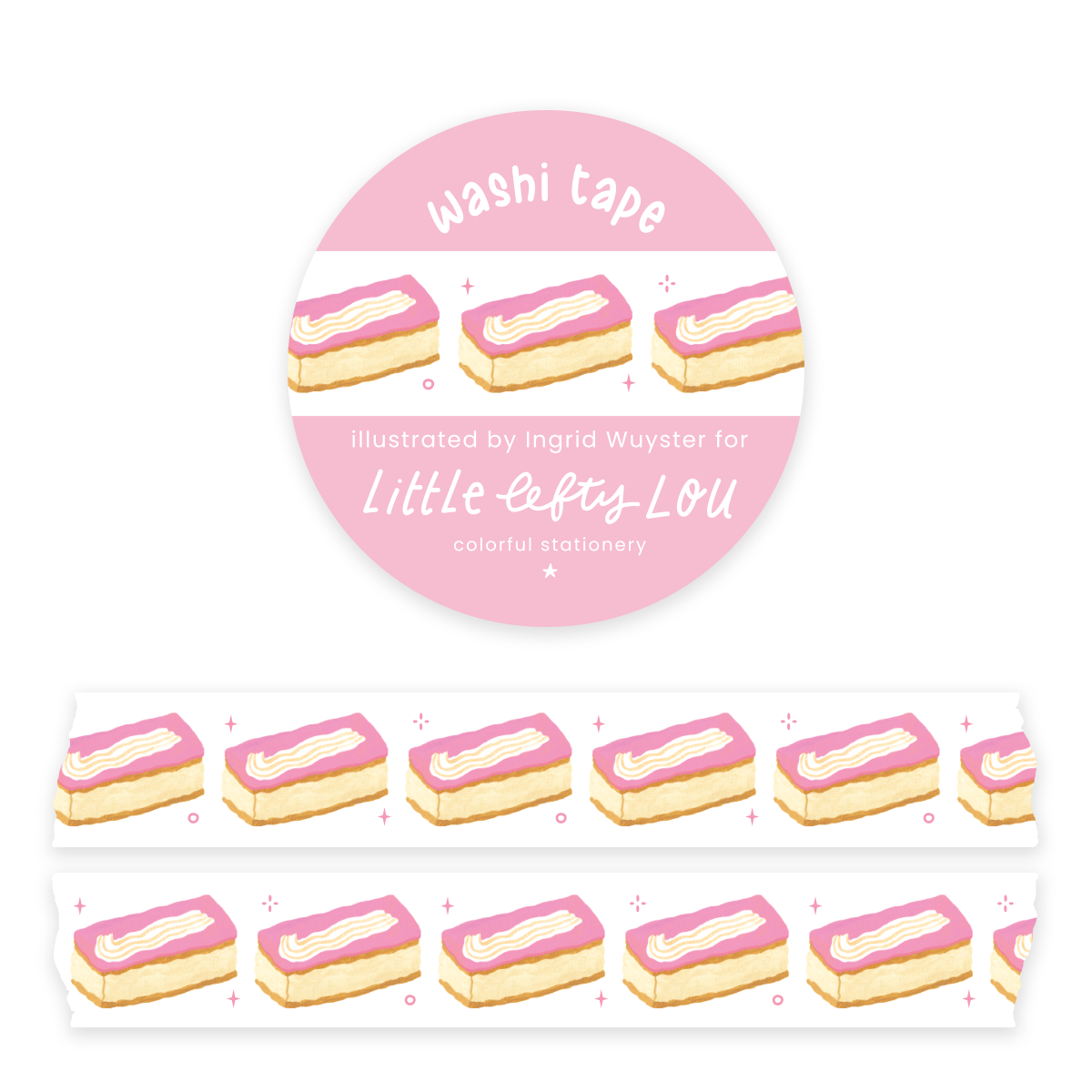 Pink Tompouce Washi Tape - Little Lefty Lou