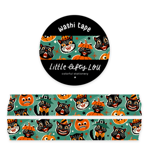 Vintage Halloween Washi Tape Green