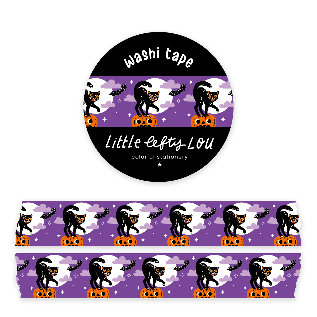 Vintage Scaredy Cat Washi Tape