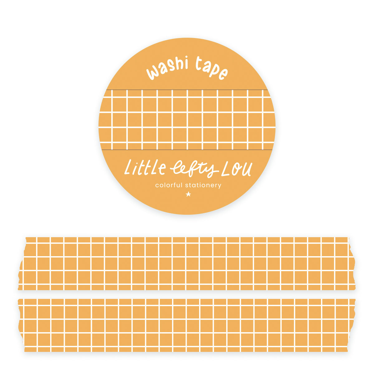 Yellow Grid Washi Tape