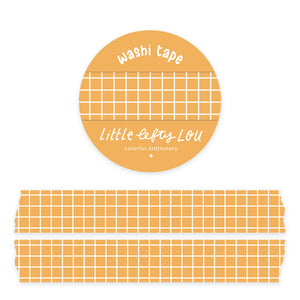 Yellow Grid Washi Tape
